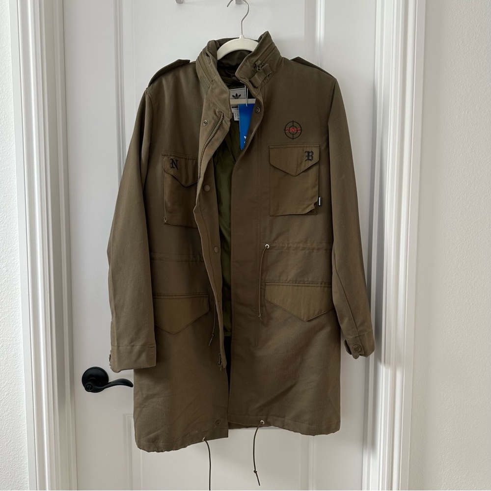 Adidas Green Military Field Jacket